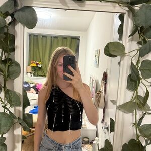 Pearl one shoulder top